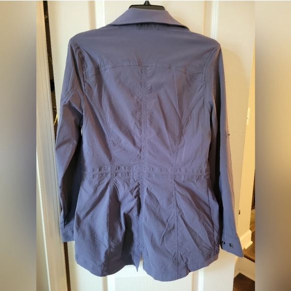 L.L. Bean Women's Luna Softshell Rain Jacket Utility Cinched Waist Blue Size XS - Picture 3 of 15